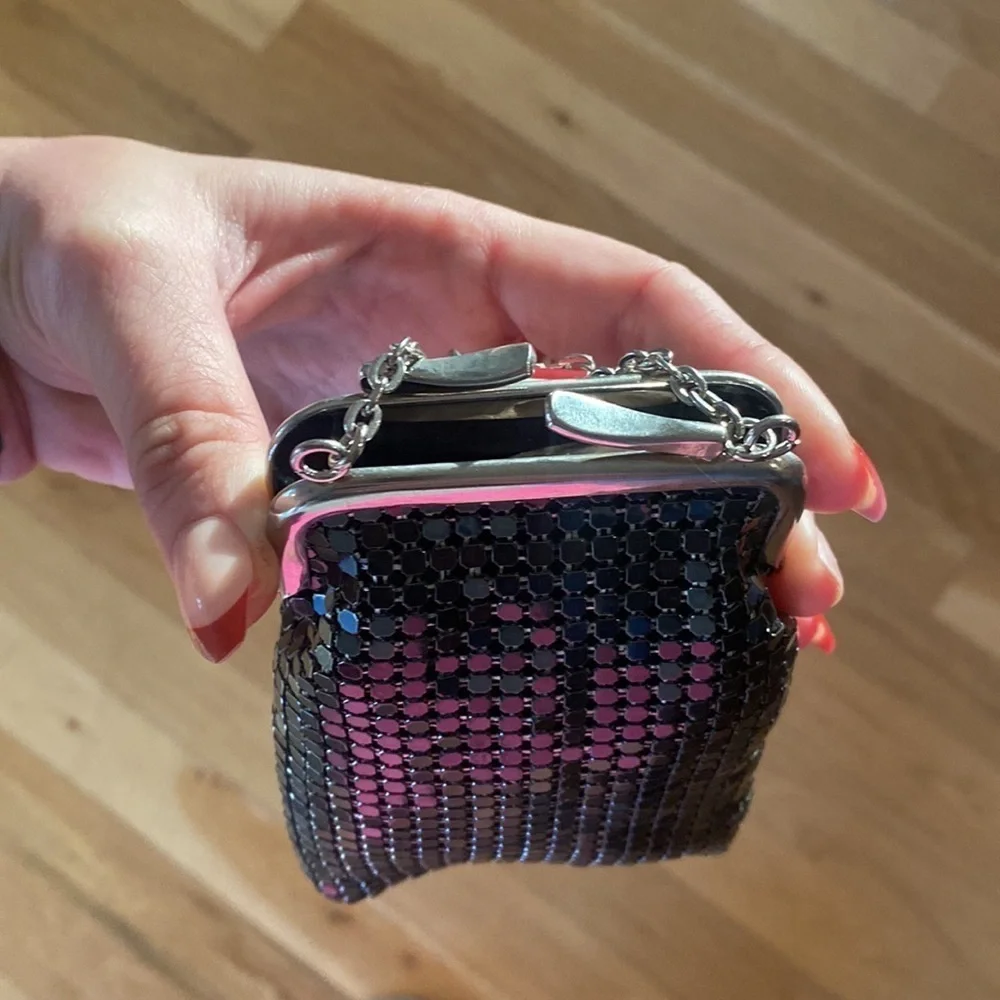 Black Frame Mini Bag Chain Strap NWT